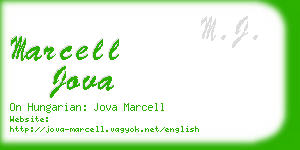 marcell jova business card